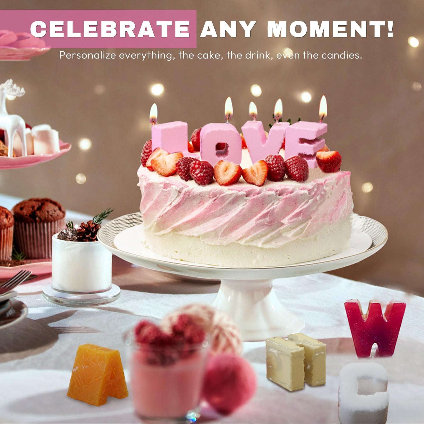 Customized Letter B Ice Cube Mold -Letter Silicone Ice Mold for Custom Ice Cube Mold and Baking Chocolate, Ice Cube Molds for Cocktails & Whiskey for Thanksgiving and Halloween