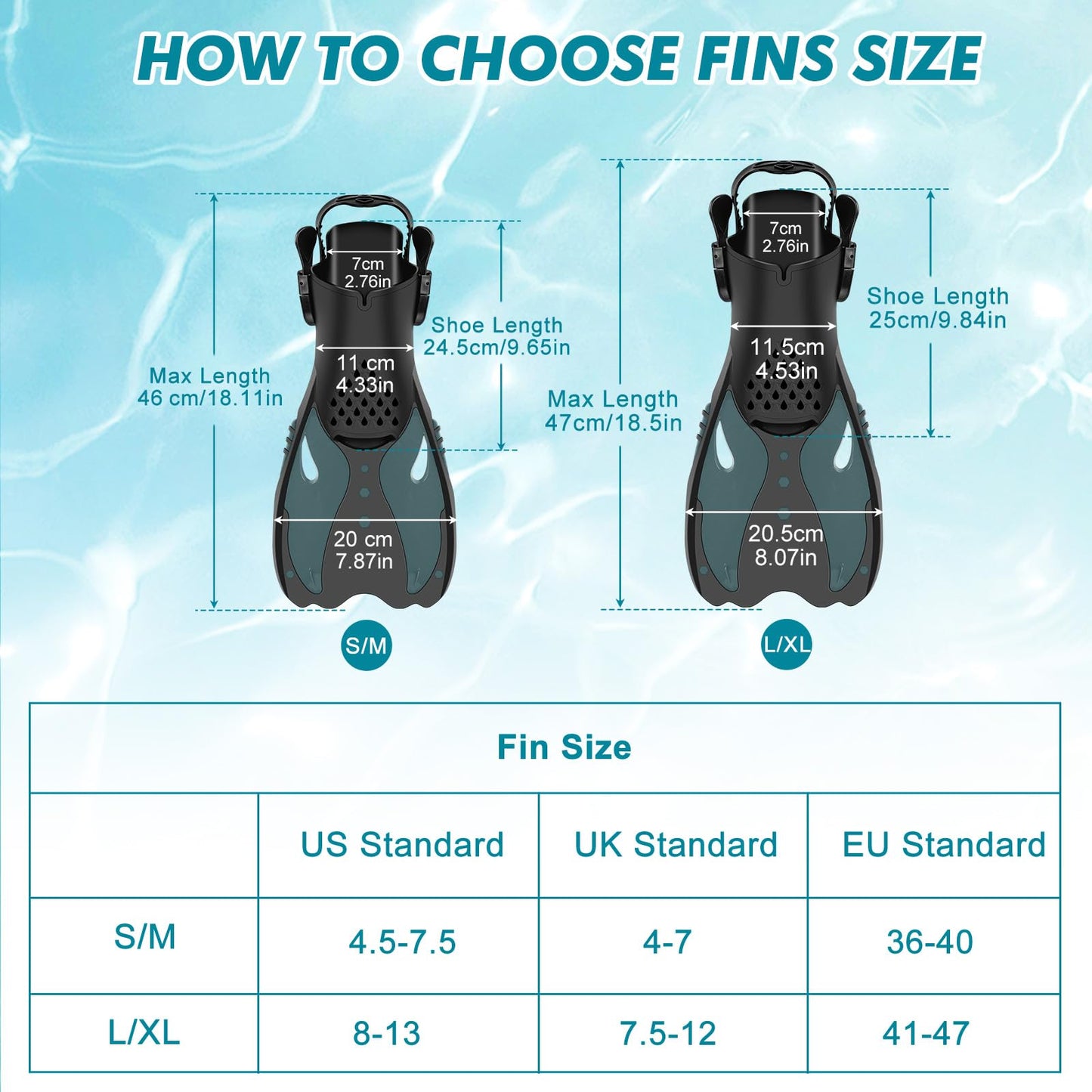 KUYOU Mask Fins Snorkeling Gear for Adults - Wide View Anti-Fog Mask, Full Dry Top Snorkel Gear Set (Dark Celadon, L/XL)