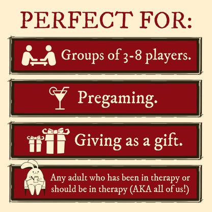 Horrible Therapist: Extra Horrible Edition by Exploding Kittens - A Card Game for 3-8 Players, Ages 17+ - Adult Party Game for Family Night