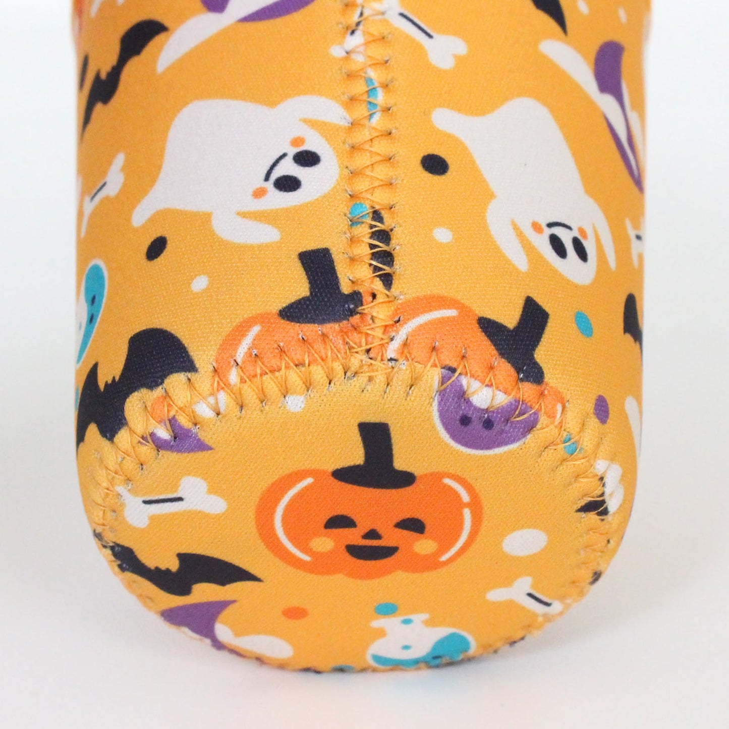 3 Pack Reusable Iced Coffee Sleeves - Xumbtvs Insulator Sleeve for Cold Beverages, Neoprene Coffee Cup Holder (Halloween Boo)