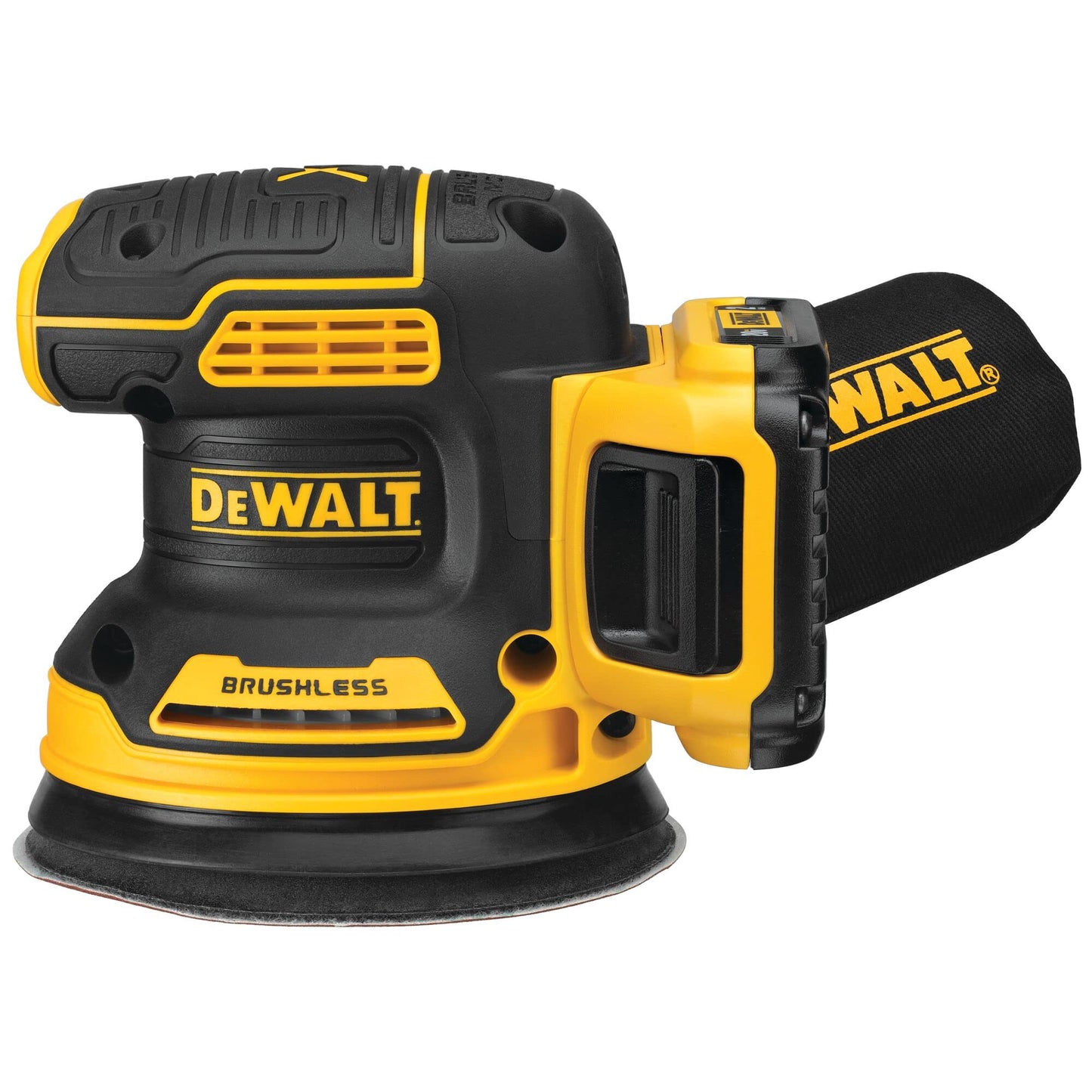 DEWALT 20V MAX Orbital Sander Cordless, 5-Inch Sander Tool, 2.Ah, 8,000-12,000 OPM, Variable Speed Dial, Storage Bag, Battery and Charger Included (DCW210D1)