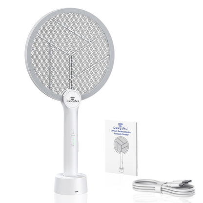 Gooqand Bug Zapper Racket, 2 in 1 Electric Fly Swatter with USB Rechargeable, 4000V Fly Zapper with 3 Layer Safety Mesh, Fly Racket for Indoor, Outdoor