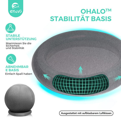 ENOVI ProBalance Deepspace Grey Yoga Ball Chair, 65cm, FG