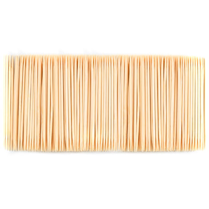 Damuzhi 1000 Count Bamboo Toothpicks Barbecue, Fruits And Teeth Cleaning - Round Double-Pointed Wooden Toothpicks, For Appetizers,Olives