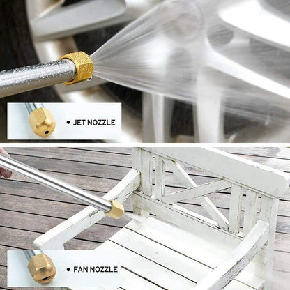 High Pressure Power Washer wand, Hydro Jet Water Hose Nozzle,Watering Sprayer Cleaning Tool, Wand Lance for Gutter Patio Car Pet Window Glass Blue