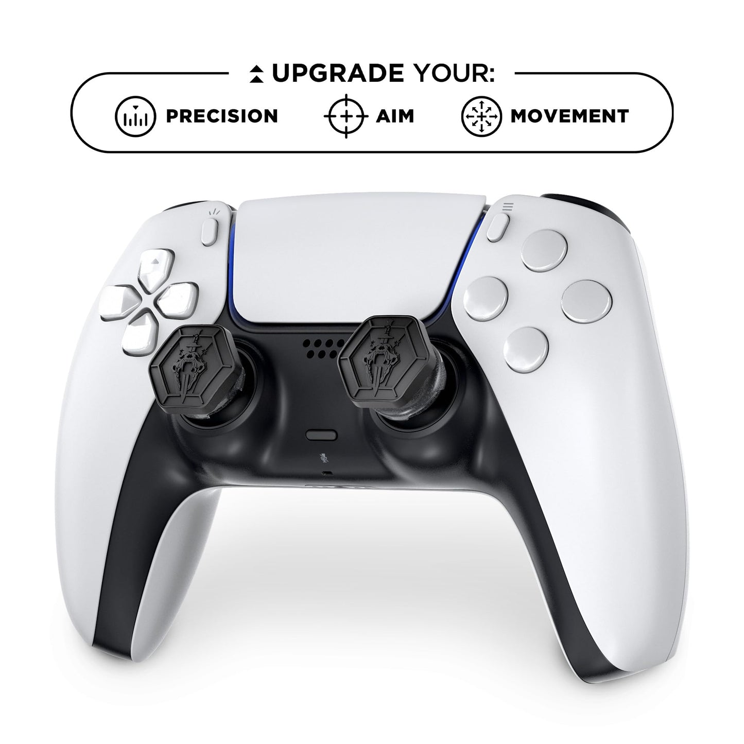 KontrolFreek Call of Duty: Modern Warfare III Performance Thumbsticks for PlayStation 4 (PS4) and PlayStation 5 (PS5) | 1 High-Rise, 1 Mid-Rise | Black/Clear