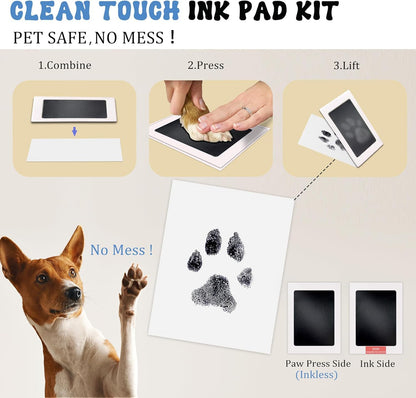 8 Pads and 16 Impression Cards, Inkless Baby Hand and Footprint Kit - Mess Free Ink Pad for Newborn Keepsake, Dog Nose & Paw Print Kit, Clean Touch Ink Pad for Baby Hand & Footprints, Ideal Shower Gifts