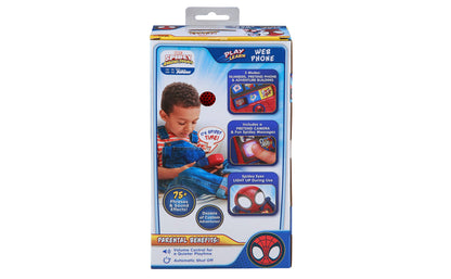 eKids Spidey and His Amazing Friends Toy Phone for Toddler with Built-in Preschool Learning Games, Educational Toys for Activities and Pretend Play, for Fans of Spiderman Gifts