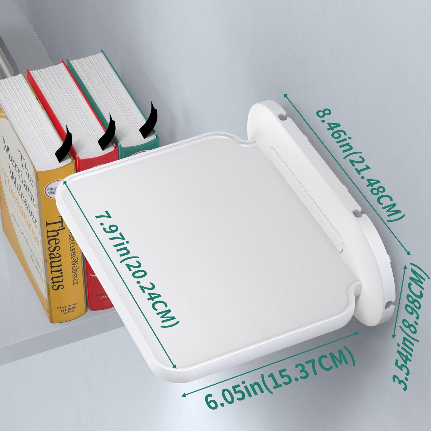 HomeMount Echo Show 8 Wall Mount - Space Saving Smart Home Holder Compatible with Google Nest Hub Max & Portable Speakers & Show8 (1st & 2nd Gen, 2019 & 2021 & 2023 Release) White