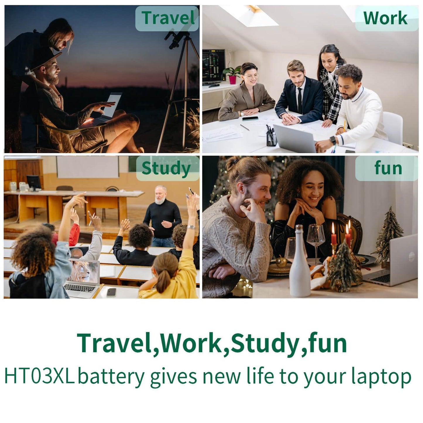 HT03XL L11119-855 Laptop Battery for HP Pavilion 14-CE 14-CF 14-DF 15-CS 15-DA 15-DB 15-DW 17-by 17-CA Series 15-CS0053CL 15-DW0033NR 15-DA0014DX L11421-542 L11421-2C2 HSTNN-UB7J HSTNN-DB8R HT03041XL