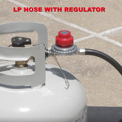 King Kooker 24WC Heavy-Duty 24" Portable Propane Outdoor Cooker with 18" Steel Wok, Black