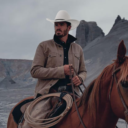 DRESHOW Classic Western Felt Cowboy Cowgirl Hat for Women Men Outdoor Wide Brim Belt Buckle Retro Panama Hat Unisex Rolled up Caps