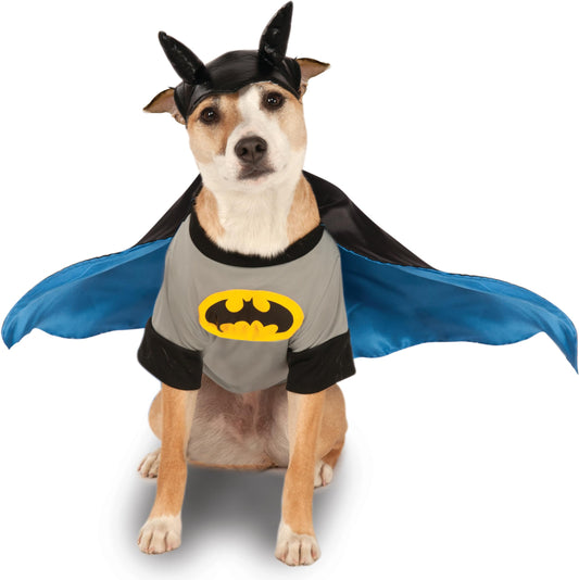 DC Comics Superheroes: Batman Pet Costume for Dogs or Cats by Rubies, XL