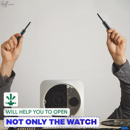 1Pcs Watch Back Remover Tool - Watch Adjustment Tool Kit Mini Pry Bar Watch Screwdriver Set Watch Link Remover Tool for Watches - GUFFMAN Watch Repair Tools Pry Tool Black Watch Tools Case Back Opener