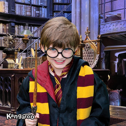 Kangaroo Wizard Costume for Kids and Adults - Wizard and Witch Tie Kids and Adults with glasses Spectacles - Men and Women Accessories for Halloween and Dress Up Apparel