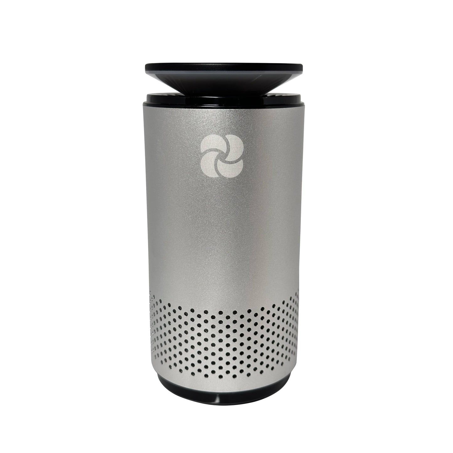 KIKI PURE A2 UV & HEPA Portable Air Purifier -5.6 in tall, 11 oz. Ideal for Travel, In-Car, Mini Air Purifier, SILVER.