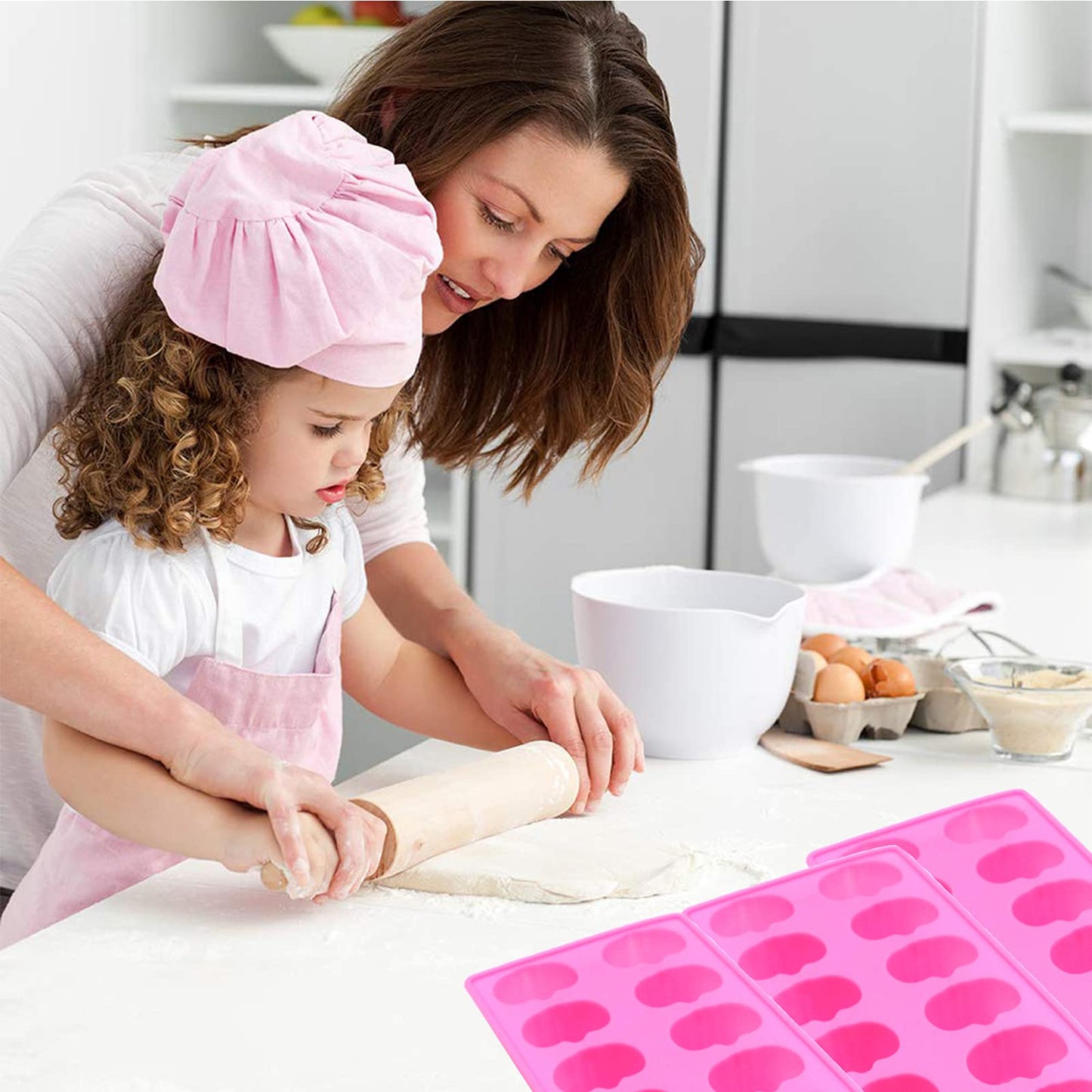 Dioycli Pumpkin Silicone Mold 3 PCS Fall Chocolate Molds 12 Cavity Nonstick 3D Halloween Silicone Molds for Baking Chocolate Candy Cake and Cookies