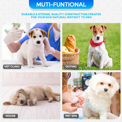 FDW Dog Crate for Small Dogs 18 Inch Folding Metal Wire Pet Cage Single Door W/Divider Panel Indoor Outdoor Kennel Leak-Proof Plastic Tray,Black