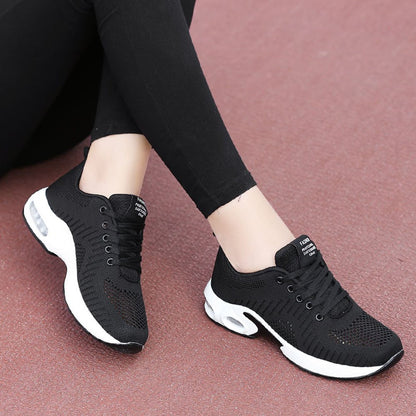 FLARUT Running Shoes Womens Lightweight Fashion Sport Sneakers Casual Walking Athletic Non Slip(Black, EU40)