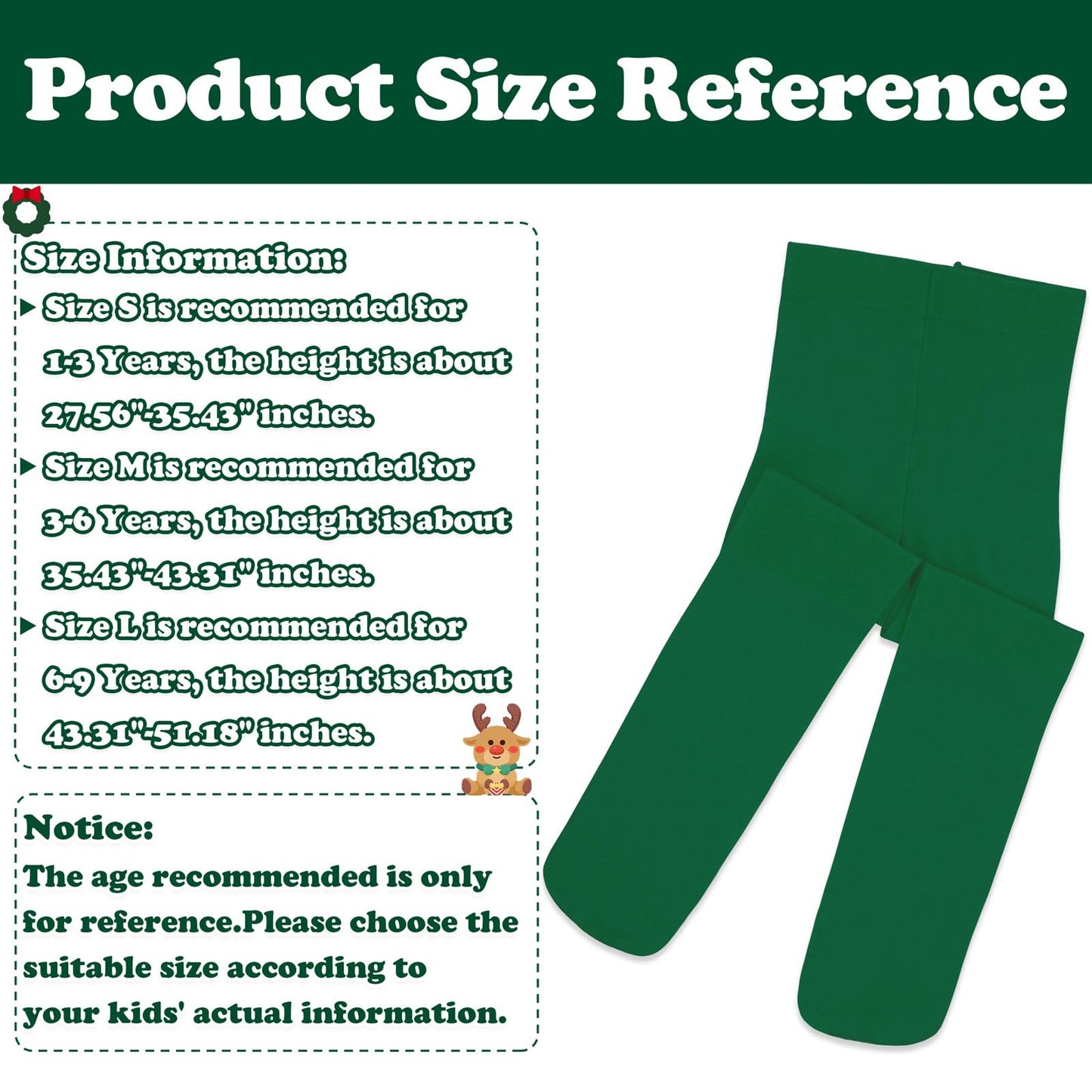 Green Halloween Leggings for Girls Size 6-7, Dark Green Tights with Spooky Design