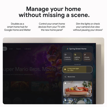 Google TV Streamer 4K - Fast Streaming Entertainment on Your TV with Voice Search Remote - Watch Movies, Shows, Live TV, and Netflix in 4K HDR - Smart Home Control - 32 GB of Storage - Porcelain