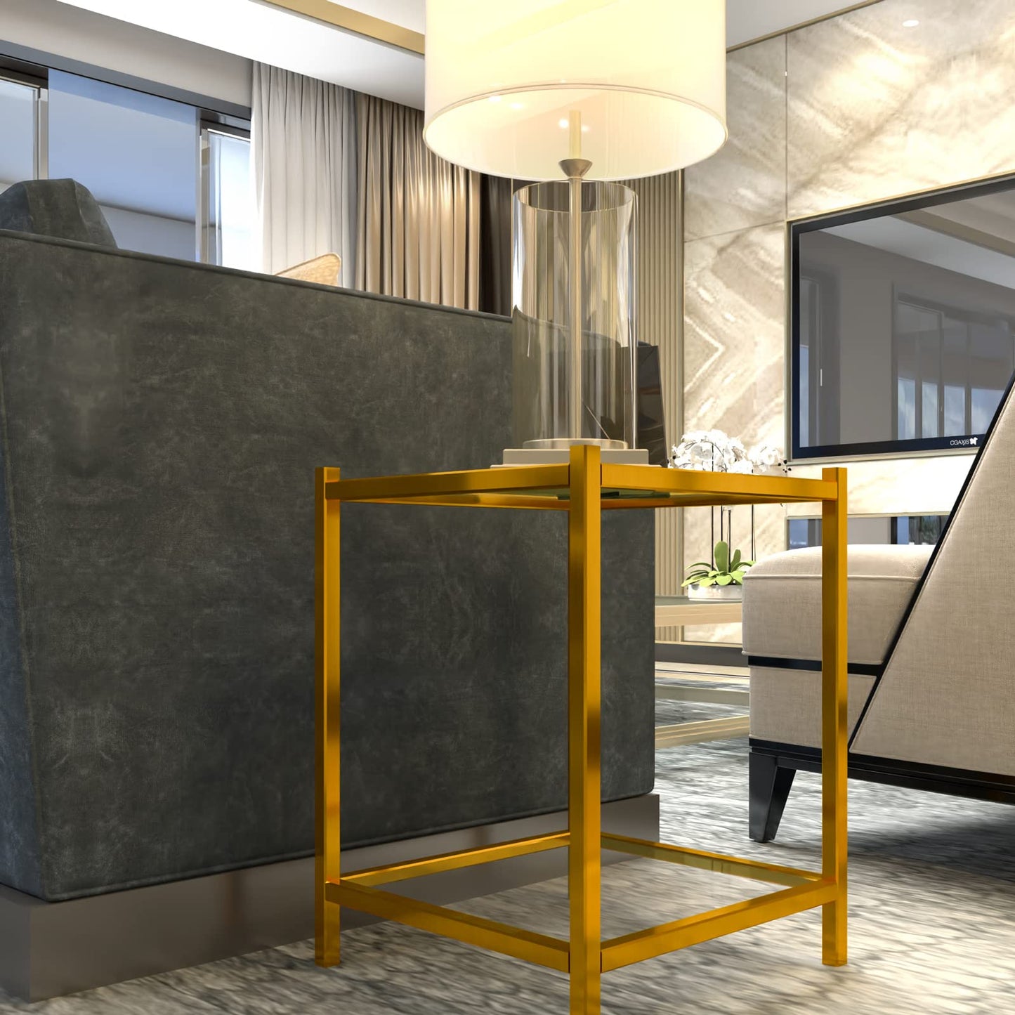 Cohoo Home Gold Stainless Steel Contact Paper for Appliances Gold Brushed Metal Look Wallpaper Stainless Steel Peel and Stick Self-Adhesive Waterproof Wallpaper for DIY Cabinets Decor 17.7inW 197inL