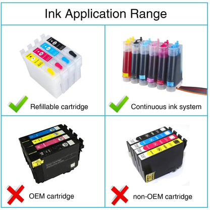 CoYlBod Dye Sublimation Ink Heat Transfer Ink Inkjet Printers Ink Cartridge CISS for C88 C88 + WF-7710 WF-7720 ET-2800 ET-2803 ET-2720 WF-7210 WF-7610 WF-7620 WF-3640 WF-2750 ET-2760 ET-4700 ET-15000
