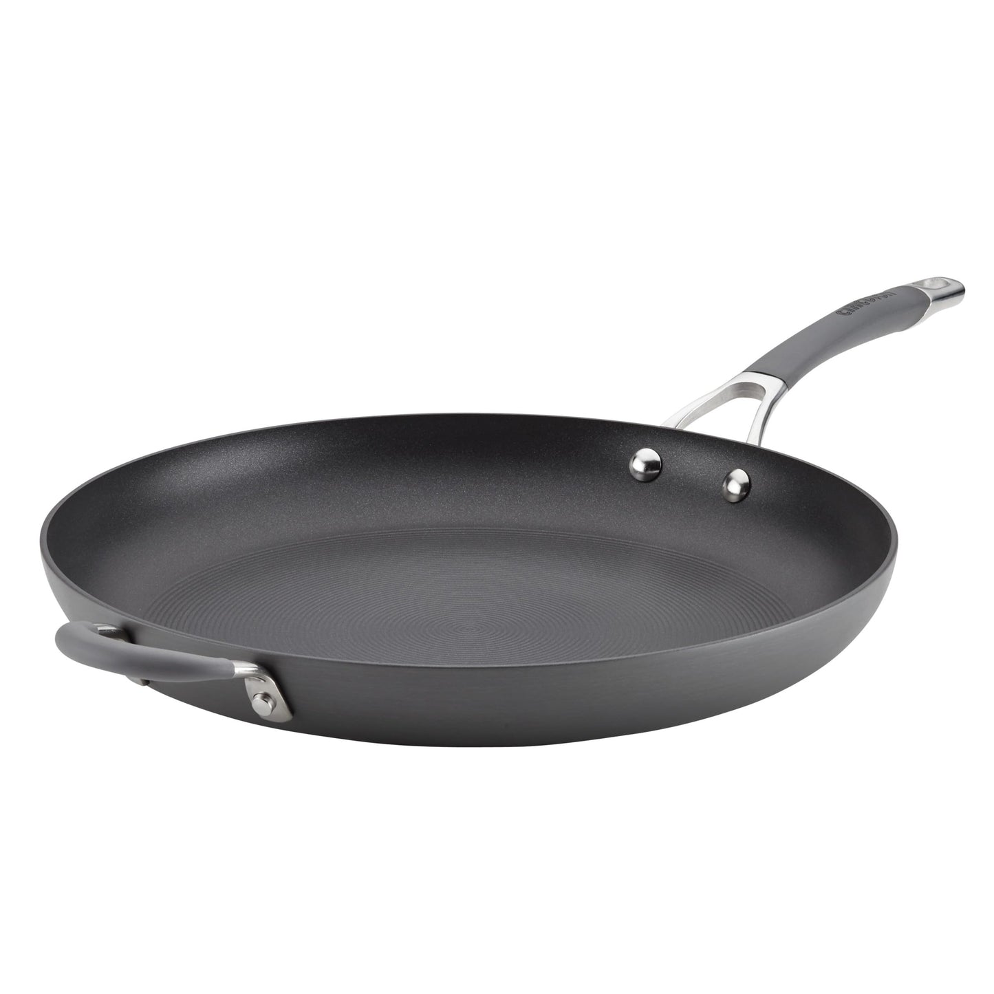 Circulon - 83906 Circulon Radiance Hard Anodized Nonstick Frying Pan / Fry Pan / Hard Anodized Skillet with Helper Handle - 14 Inch, Gray