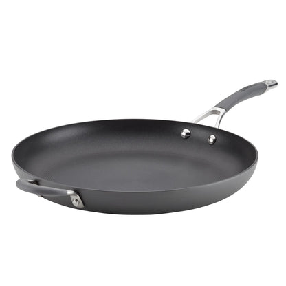 Circulon - 83906 Circulon Radiance Hard Anodized Nonstick Frying Pan / Fry Pan / Hard Anodized Skillet with Helper Handle - 14 Inch, Gray