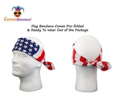 Costume Adventure Gray Braided Hippie Wig for Men Grey 60s Hippie Dude Wig With Hippy American Flag Headband - One Size