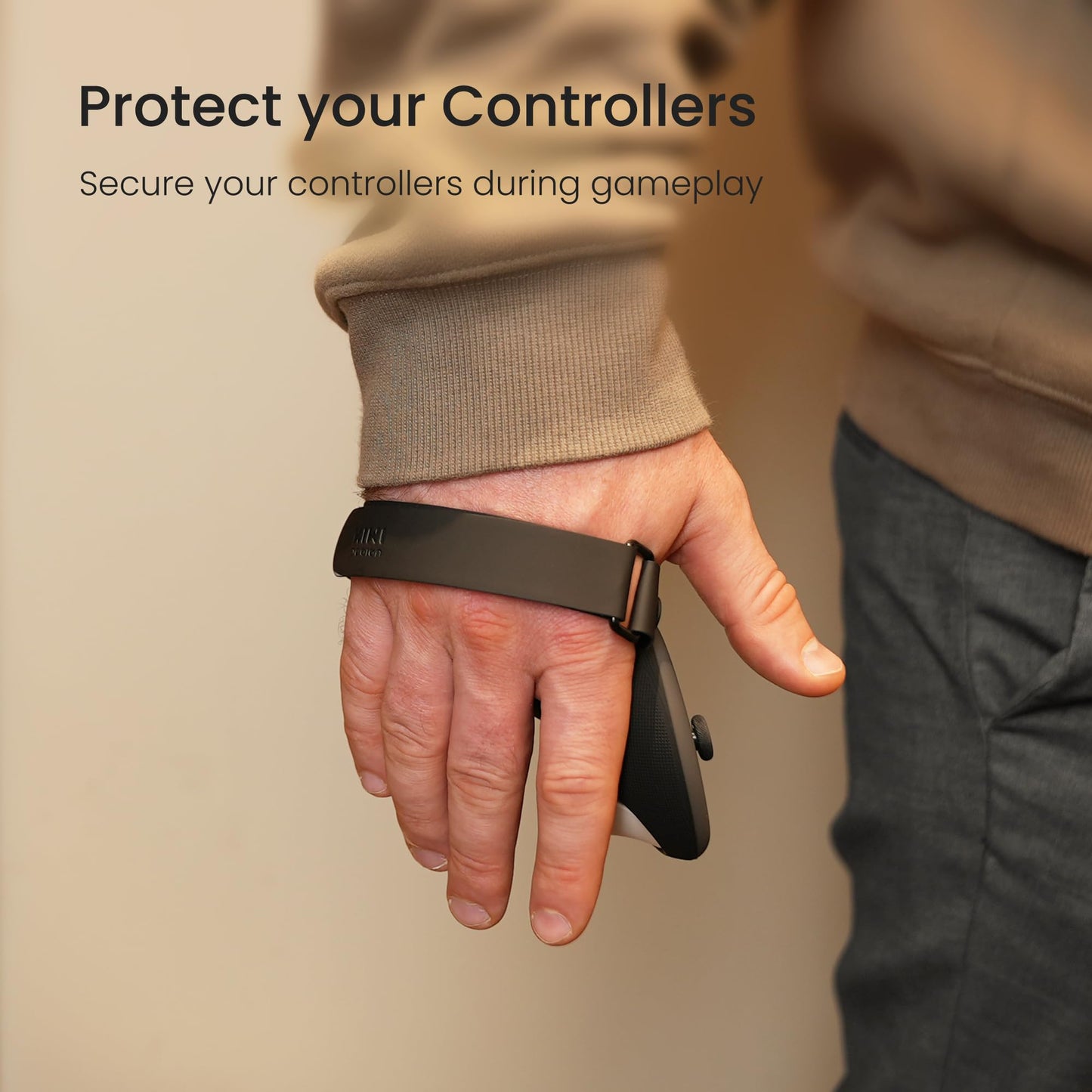 KIWI design Upgraded Comfort Controller Grips Compatible with Oculus/Meta Quest 3/3S Accessories, Hand Straps with Battery Opening