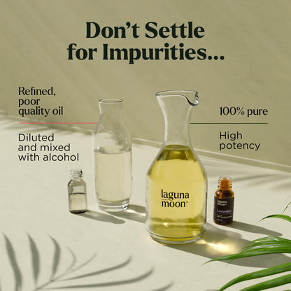 Lagunamoon Essential Oils Set - Top 6 Blends for Diffusers, Home Care, Candle Making Scents, Fragrance, Aromatherapy, Humidifiers, Gifts - Peppermint, Tea Tree, Lavender, Eucalyptus, Orange (10mL)