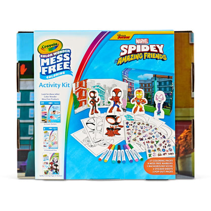Crayola Color Wonder Spidey and His Amazing Friends Kit, Mess Free Coloring, Spiderman Coloring Pages & Stickers, Spiderman Toy, Kids Gift