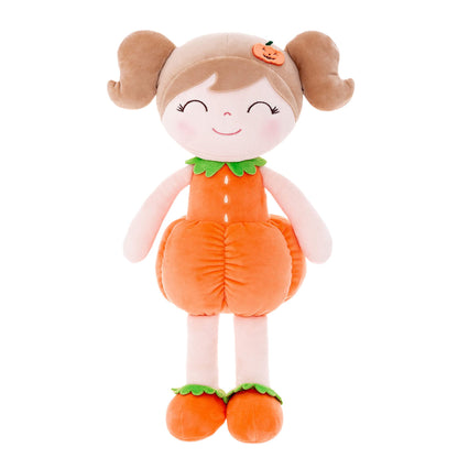 Gloveleya Dolls Halloween Pumpkin Baby Girl Gifts Plush Pumpkin Doll Soft Toys Orange 18 inches