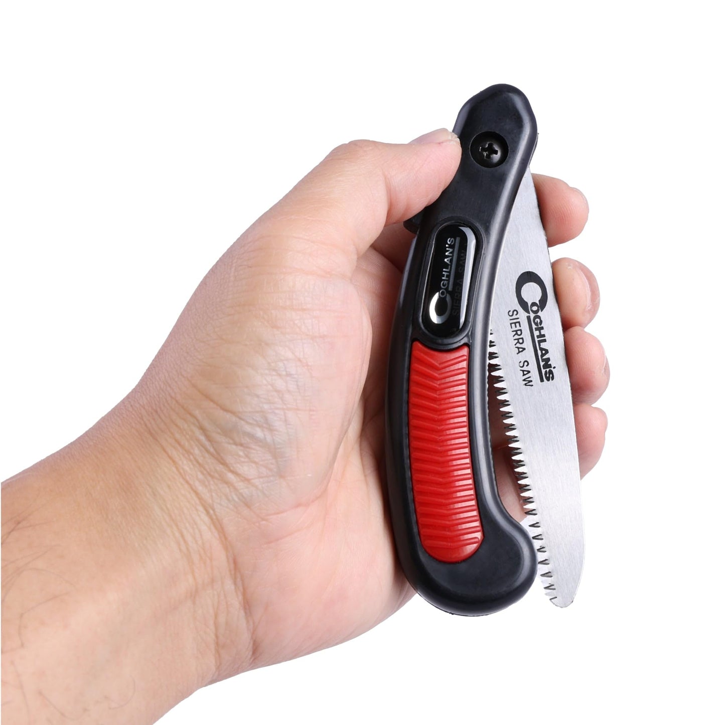 Coghlan's Pocket Sierra Saw - Compact Folding Hand Saw for Camping, Hiking, Gardening, and Survival - Lightweight 4-Inch Blade with Sharp Teeth, Ergonomic Handle for Safe, Efficient Cutting