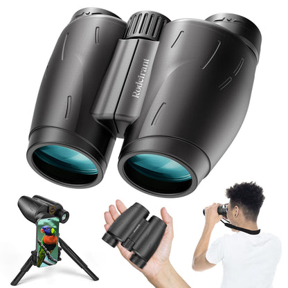 25x30 Professional Large Eyepiece Binoculars for Adults - Complete Kit with Phone Adapter, Tripod Adapter, Waterproof and Compact for Outdoor Adventures