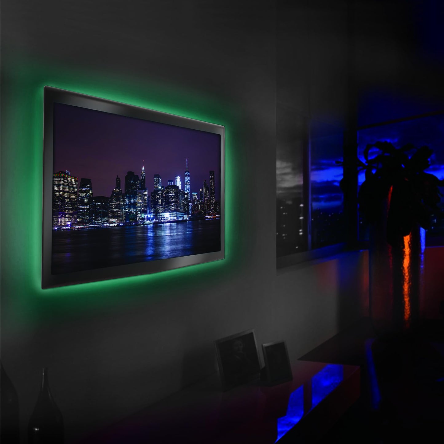 LED Strip Short Wi-Fi Multi-Color LED Light Strip Monster 6.5Ft, Smart App, Customizable Settings, Any Space, Voice-Control, Alexa, Google Assistant, Easy Installation