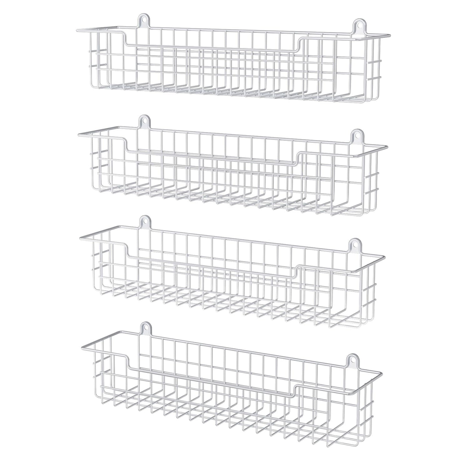 Spice Rack Organizer Wall Mount, Spice Organization Storage Shelf for Cabinet Door, 2 Packs Wall Spice Rack Saving Space for Kitchen, Black