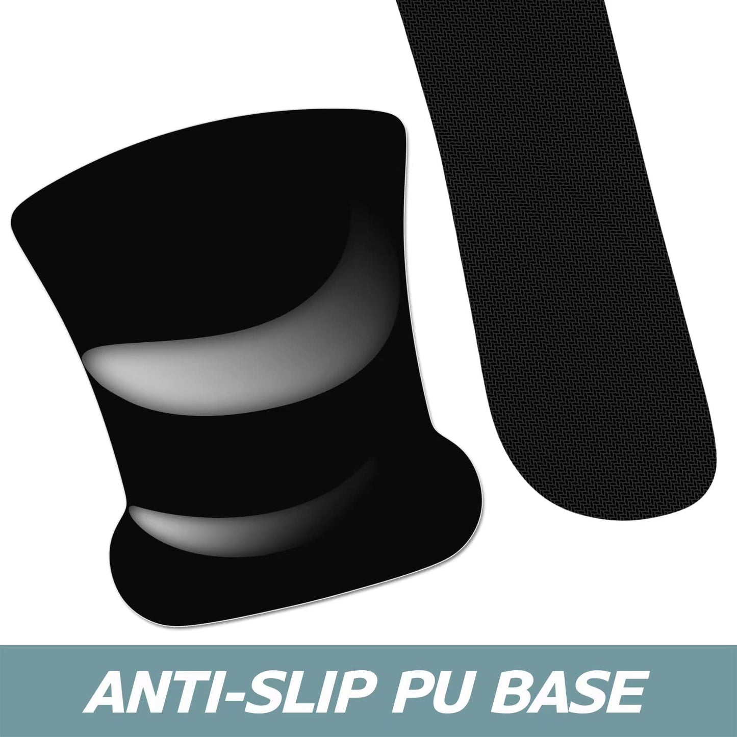 ITNRSIIET Mouse Pad Wrist Support Keyboard Wrist Rest Pad Ergonomic Mousepad Non-Slip Memory Foam Keyboard Pad Easy Typing Pain Relief Perfect for PC Laptop Gaming Office, Fog Forest