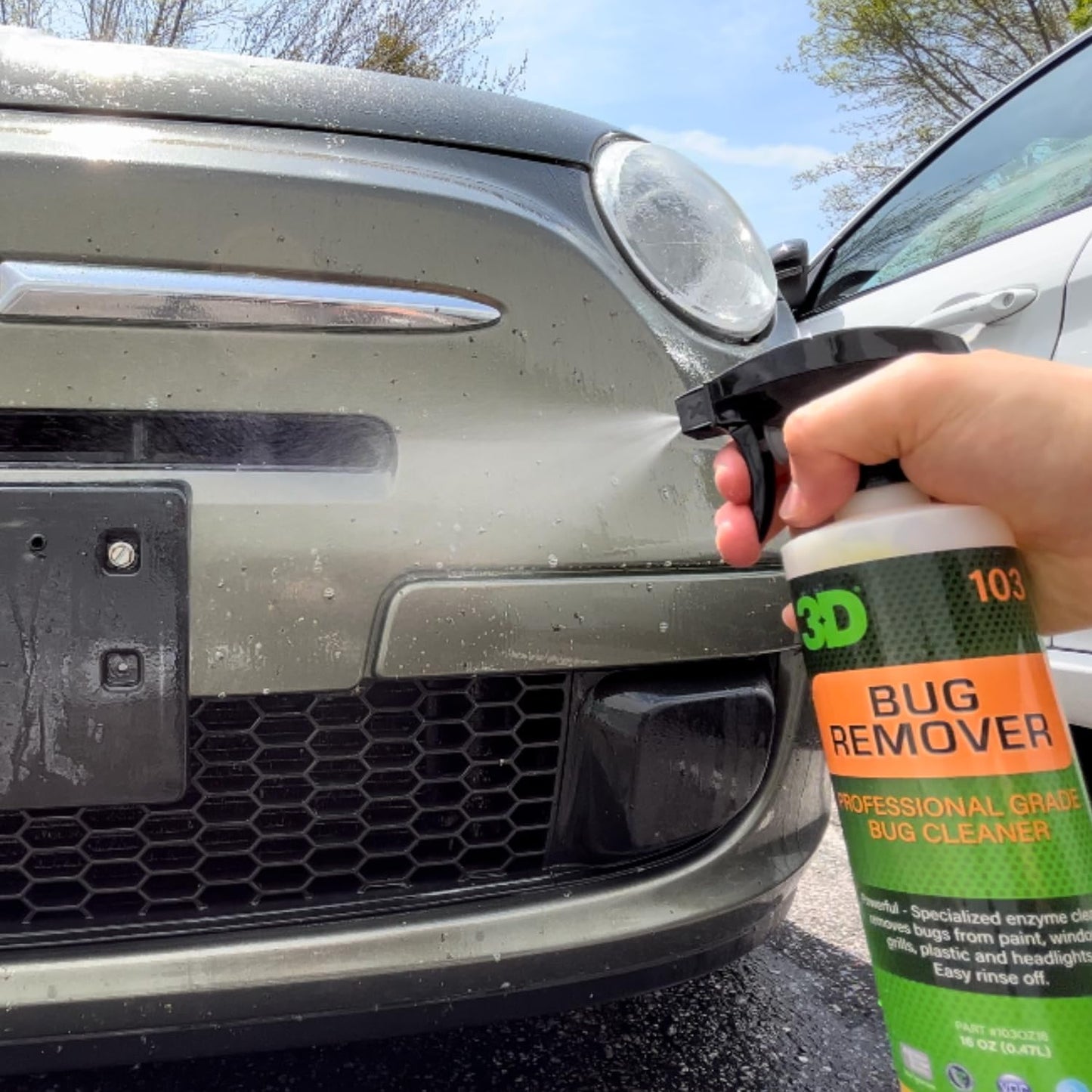 3D Bug Remover - All Purpose Exterior Cleaner & Degreaser to Wipe Away Bugs on Plastic, Rubber, Metal, Chrome, Aluminum, Windows & Mirrors, Suitable for use on Car Paint, Wax & Clear Coat 16oz.