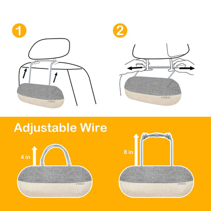 FRiEQ Car Air Freshener, 100% Activated Bamboo Charcoal Air Purifying Bag | Lasts 365+ Days | Fragrance-Free Deodorizer - Absorb Smoke Smell and Bad Odors