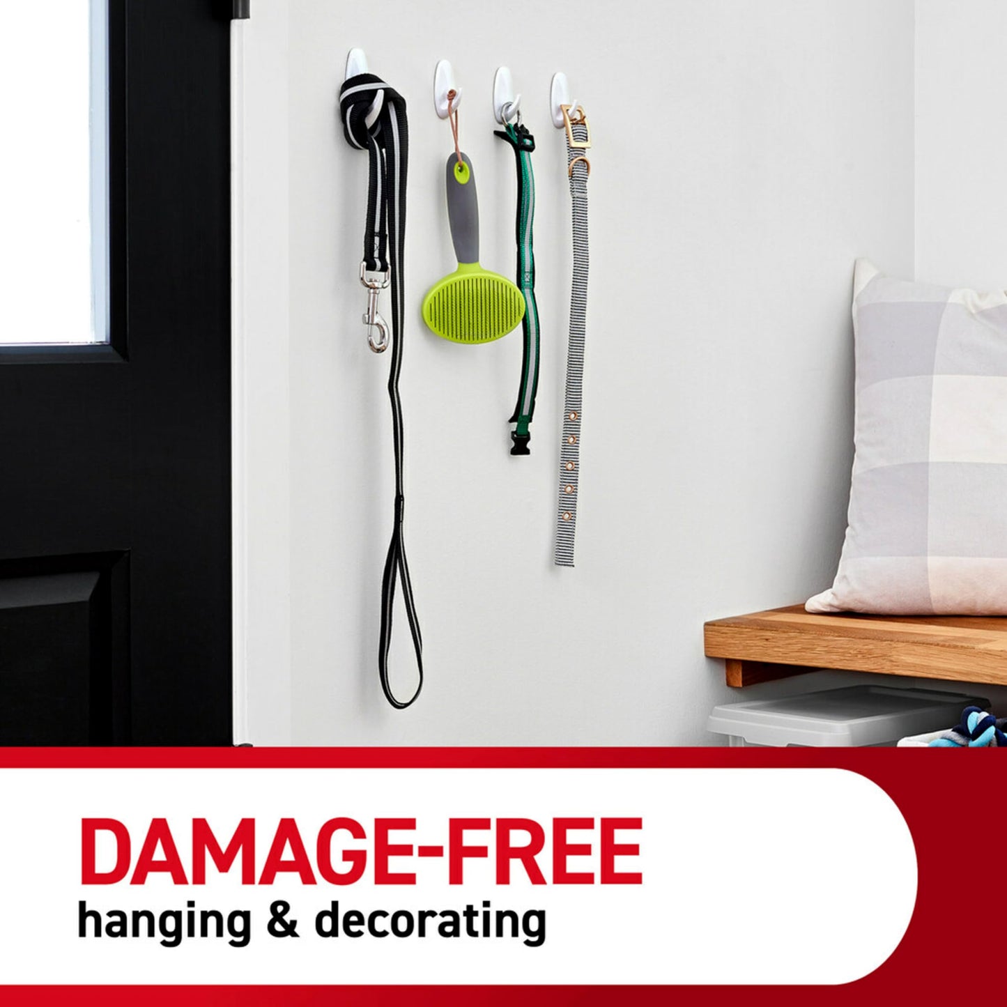 Command Variety Pack, Including 10 Pairs of Picture Hanging Strips, 6 Wire Hooks and 8 Utility Hooks for Hanging, Organization and Storage, Damage-Free Hanging Up to 19 Items, 1 Kit