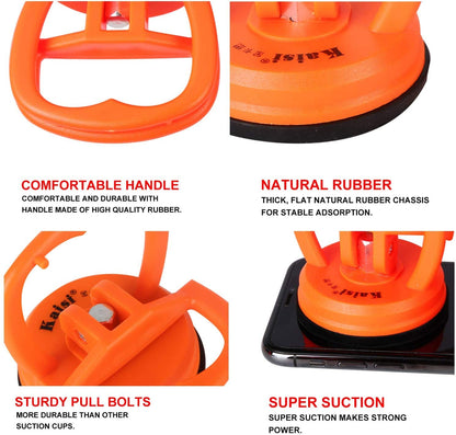 Kaisiking 11 PCS Screen Suction Cup Kit LCD Screen Opening Tools Screen Replacement Tools for iPad, iMac, MacBook, Tablet, Laptop, iPhone, Samsung, Huawei, Etc.