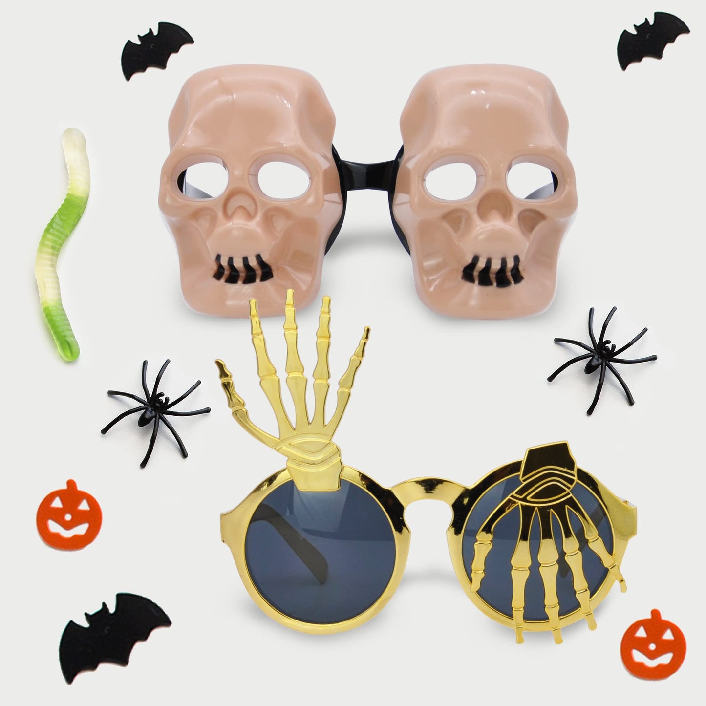 JOYIN 8 PCS Halloween Party Glasses for Kids, Funny Fake Sunglasses with Pumpkin Eyeball Design, One Size Terrifier Disguise Eyeglasses for Dress up Costume Accessories, Photo Booth Props Sunglasses