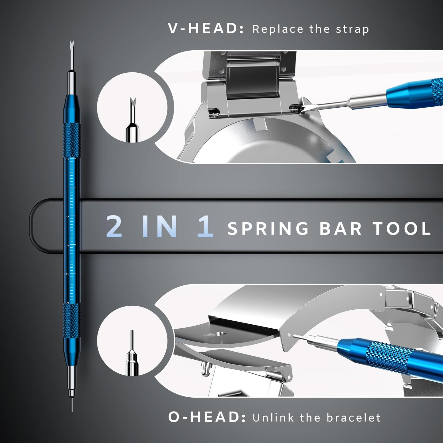 JOREST Watch Repair Kit, for Watch Battery Replacement & Watch Link Removal and Resizing & Watch Opener, Watch Repair Screwdriver Set, Watch Wrench Back Remover, Watch Cleaning, Spring Bar Tool