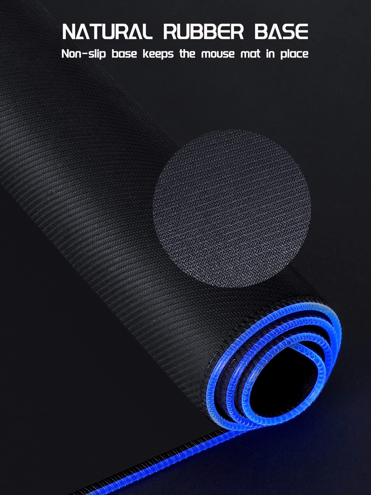 EASEMO Gaming Mouse Pad, RGB Mouse Mat XXL Large (35.4 x 15.75 in) with 7 LED Colors 11 Lighting Modes Waterproof Fabric Surface Non-Slip Rubber Base for PC Laptop Keyboard