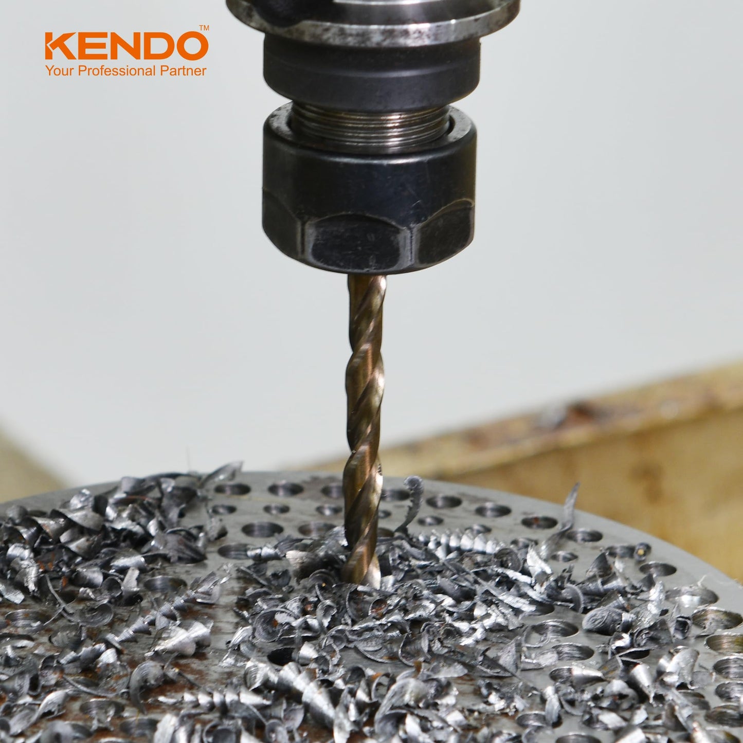 KENDO 29PCS Cobalt Drill Bit Set (1/16''-1/2''), M35 High Speed Steel, Twist Jobber Length for Hardened Metal, Stainless Steel, Cast Iron, Wood and Plastics, with Metal Index Storage Box