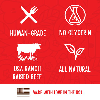 Full Moon All Natural Human Grade Dog Treats, Essential Beef Savory Sticks, 14 Ounce