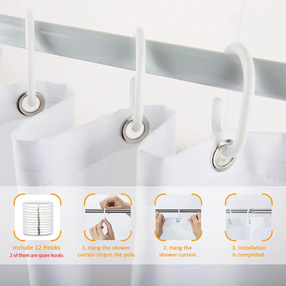 Laifzere Funny Toilet Rules Shower Curtain Gothic Halloween Goth Witchy Bathroom Signs Horror Fabric Shower Curtain for Bathtub 60x72 Inch