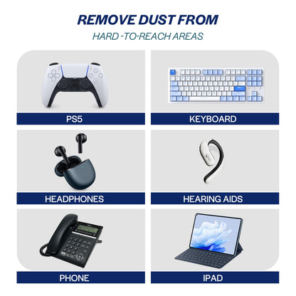 Compressed Canned Air Duster for Computer - iDuster Disposable Electronic Keyboard Cleaner for Cleaning Duster, 2PCS(3.5oz)